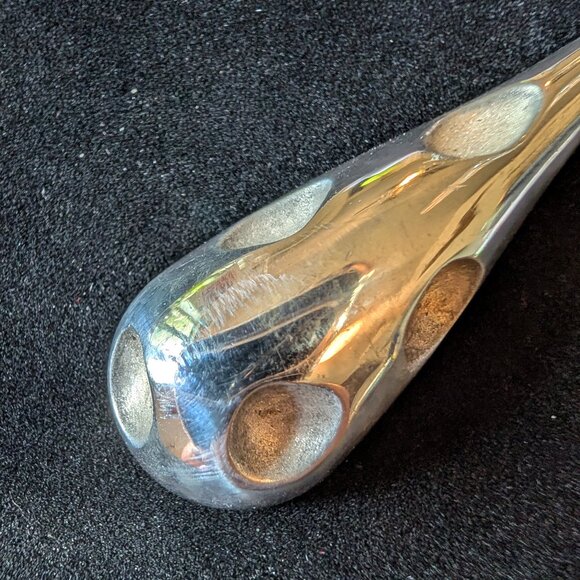 Vintage Sterling Silver Modernist Droplet Pendant - Picture 5 of 8